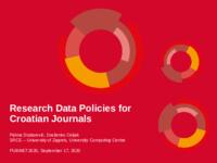 Research Data Policies for Croatian Journals