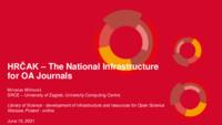 HRČAK - The National Infrastructure for OA Journals