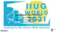 Database Ops (DbOps)
