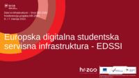 Europska digitalna studentska servisna infrastruktura : EDSSI