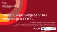 Primjeri uključivanja servisa i repozitorija u EOSC