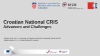 Croatian National CRIS Advances and Challenges