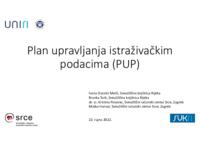 Plan upravljanja istraživačkim podacima (PUP)