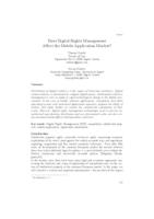 Does Digital Rights Management Affect the Mobile Application Market? 