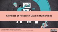 FAIRness of research data in humanities