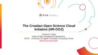 The Croatian Open Science Cloud Initiative (HR-OOZ)