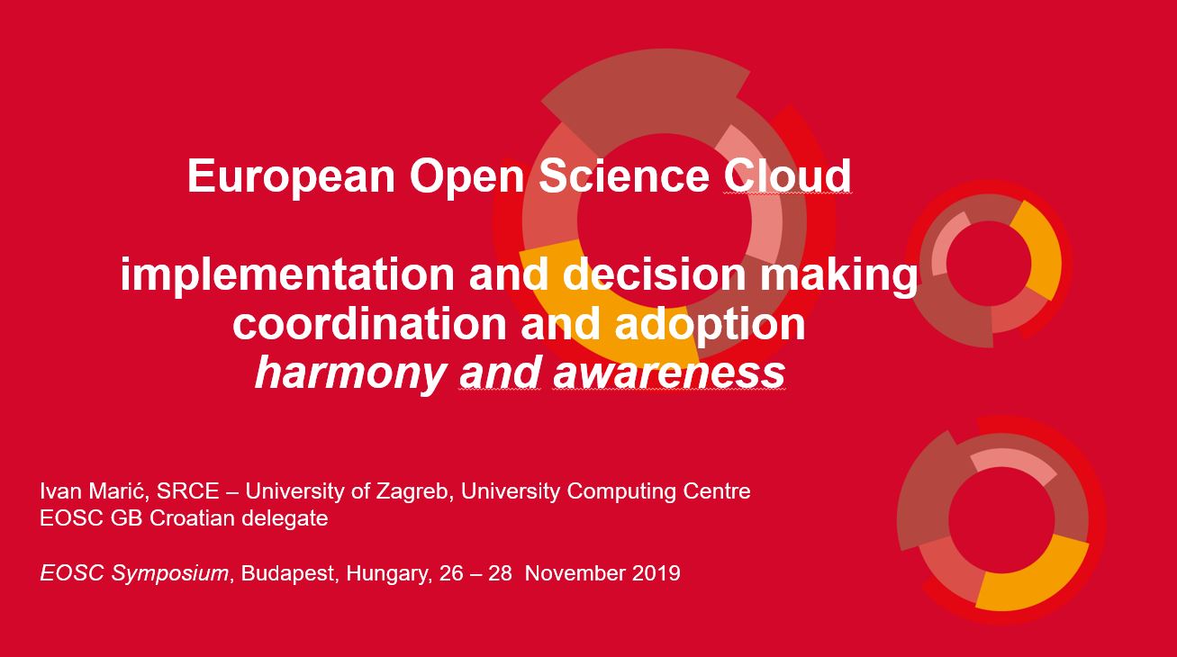 prikaz prve stranice dokumenta European Open Science Cloud : implementation and decision making coordination and adoption harmony and awareness