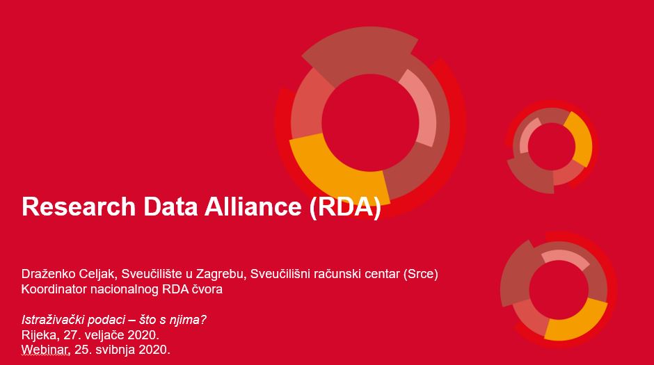 prikaz prve stranice dokumenta Research Data Alliance (RDA)