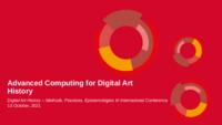 prikaz prve stranice dokumenta Advanced Computing for Digital Art History