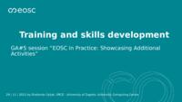 prikaz prve stranice dokumenta Training and skills development