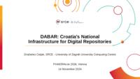 prikaz prve stranice dokumenta DABAR: Croatia's National Infrastructure for Digital Repositories