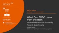 prikaz prve stranice dokumenta What Can EOSC Learn from the Best? : The Role of Infrastructure in Achieving Research Breakthroughs